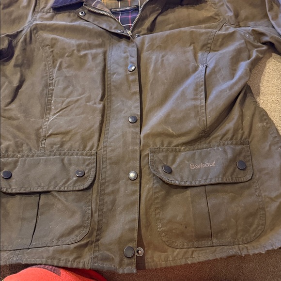 Original Barbour Tartan Jacket Coat Flannel Lined Size 8 (TD) - Picture 4 of 7